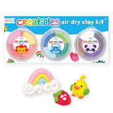 OOLY Creatibles, 12 Colors Air Dry Clay Kit for Kids Craft, Modeling Clay with 3 Shaping Tools, Craft Supplies & Materials, Aird