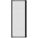 LARSON Brisa Single Black Retractable Screen Door with EZ-Glide, Roll Up Screen Door Fits 80-in Tall x 32-in to 36-in Wide Front