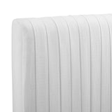 Modway Mod-6327-Whi Eloise Channel Tufted Performance Velvet Full/Queen Headboard, White