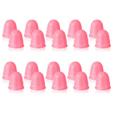 SATINIOR 20 Pcs Rubber Fingers Tip Fingers Protectors Covers Thimble Money Counting Collating Writing Sorting Protectors Hot Glu