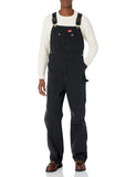 Dickies mens Bib Overalls, Rinsed Black, 50W x 30L US