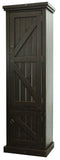 American Heartland Rustic Single Door Pantry, Rustic Antique Black
