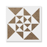 Pinwheel Quilt Block Stencil Stencil Art, Versatile for Personalized Room Makeovers, Pinwheel Stencil
