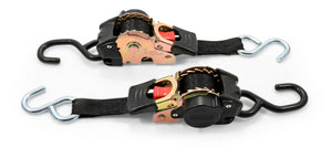 Camco Tie Down Straps 1 Width Retractable 6 Dual Hooks