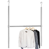 DecoBrothers Adjustable Hanging Closet Rod, Chrome