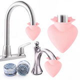 SiliFine 2 Pcs Faucet Cleaner 1.18inch Neck, Silicone Limescale Remover