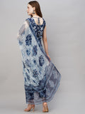 Gosriki Women'S Rayon Blend Straight Printed Kurta With Pant & Dupatta (Ball-Blue-Nw-Gs_S_Blue_Small),Blue,,B0CFFFL7G8