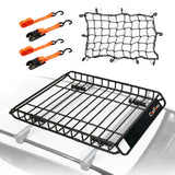 Carforu Roof Rack Basket 51 X 36 X 5 Universal Rooftop Cargo Basket