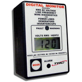 TRC AECM20020-3-012 Electra Check Digital Monitor for All AC Power Sources, Black with White Face Small