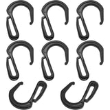 LUORNG 8PCS Plastic S-Bungee Cord Hooks Car Mesh Net Hook 28MM Car Storage Accessories Storage Bag Hook Suitable for Car Trunk S