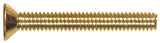 The Hillman Group 2094 Brass Flat Head Slotted Machine Screw 832 x 11/2 16Pack