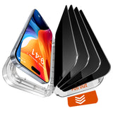 X-it 4-Pack Privacy Screen Protector for iPhone 15/16 Plus,[Military Grade Shatterproof],9H+ Tempered Glass,[Automatic dust Remo