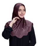 Mehar Hijab Modest Fashion WomenS Hijab With Glittering Stone Design Stylish Icra Feel Good Fabric Meharban Hijab Coffee (Large