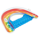 Intex Sit N Float Rainbow Pool Lounger - Inflatable Lounge Float for Adults with Two Cup Holders (60x 39  ) - The Perfect R