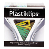 Baumgartens LP0300 Plastiklips Paper Clips, Medium, Assorted Colors, 500/Box