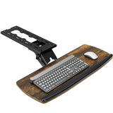 AX WABER Keyboard Tray Under Desk with Storage Drawer, Height Adjustable Keyboard Tray Slide Out 360 Swivel Tilt, Ergonomic Unde