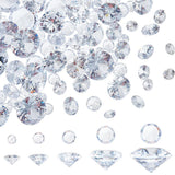 PH PandaHall 150pcs Cubic Zirconia Stone Beads, 5 Sizes Clear Diamond CZ Stone Pendants Small Faceted Rhinestone Stones with 1mm