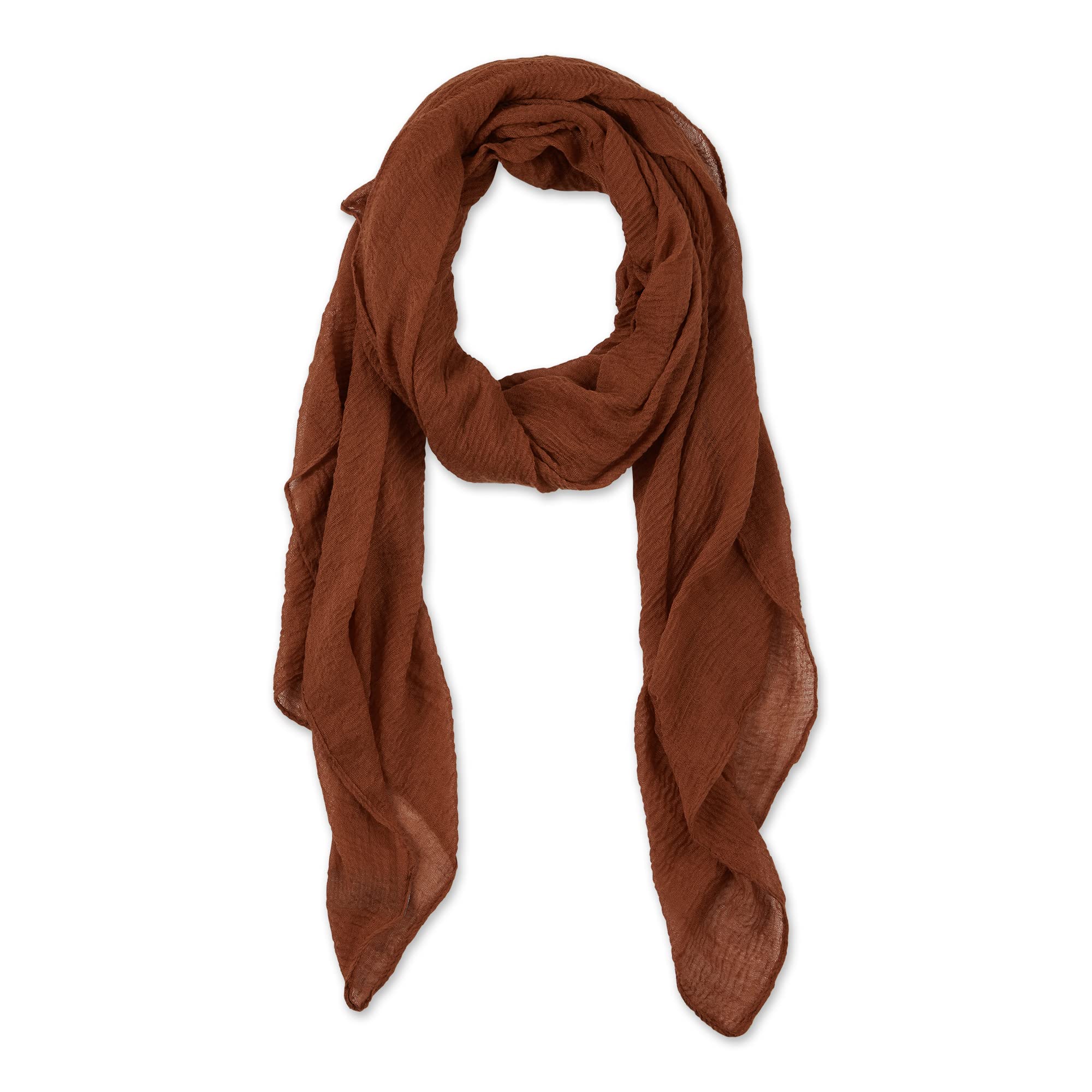 Hadley Wren Women'S Lightweight Summer Insect Shield Scarf, Terracotta, One Size
