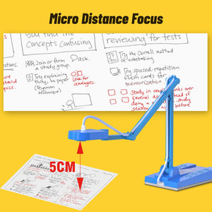 Mirabox 4K Ultra HD 3-in-1 15MP USB Document Camera/Webcam/Visualizer,Compatible with Mac OS,Windows,Chromebook for Live Demo,We