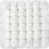 Tatuo 36 Pcs Faux Fur Pom Poms for Hat 4 Inches Large Fluffy Pom Balls for Craft Knitting Beanie Shoe Scarf Bag Pompom Valentine