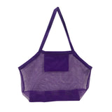 HEAVENGLOW Large Beach Toys Bag Swimming Pool Mesh Tote Bags SandAway Bag Purple|Womens Handbags & Bags