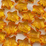 20pcs Acrylic Crystal Star Beads 28mm Star Shape Faceted Beads for Jewelry Making Bracelet Necklace Key Chains DIY Crafts(Orange