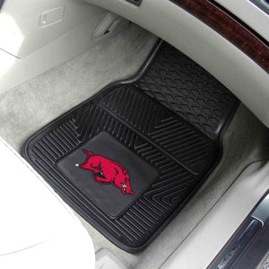 Fanmats - 8762 Ncaa University Of Arkansas Razorbacks Vinyl Heavy Duty Car Mat 18''X27''