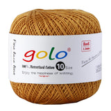 golo Crochet Thread Size 10 Cotton Yarn for Tatting Lace Thread 635