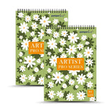 PAMPERBUG Artist Pro Series | Top Spiral Bound Sketchpad for Artists | A5 B5 A4 Size Sketchbook | 140 GSM (30 Sheets, 60 Pages)
