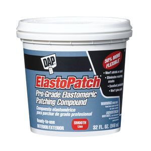 1 Qt Dap 12278 Elastopatch White Pro-Grade Elastomeric Patching Compound