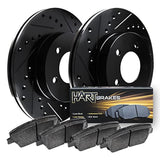 Hart Brakes Front Brakes and Rotors Kit |Front Brake Pads| Brake Rotors and Pads| Ceramic Brake Pads and Rotors - BHCF.67084.02