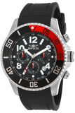 Invicta Mens 15145 Pro Diver Stainless Steel and Black Polyurethane Watch