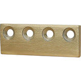 National Hardware N700-107 Interior Sliding Barn Door Hardware Connecting Adaptor, 3-1/8, Brushed Gold