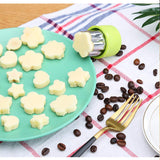 14 Pcs Fruit Vegetable Cookie Cutters Shapes Sets Stainless Steel Food Mini Pie Cookie Stamps Mold for Kids Baking,Bento Box and
