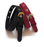 Women Xxxl Oversize Plus Size Fabric Belts For Jeans Trousers 2Pcs Combo Black And Maroon