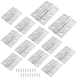 Suiwotin 12pcs 2.5 Inch Butt Hinges, Stainless Steel Cabinet Hinges, Small Door Hinges Window Hinge, Folding Box Hinges for Jewe