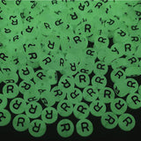 200PCS Letter Beads Glow in The Dark 4x7mm Acrylic Alphabet Letter R Beads for Jewelry Making Bracelet
