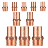(Pack of 10) EFIELD 3/4 FTG x 3/4 Male Street Adapter LF Copper Plumbing Fittings