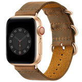 Vintage Leather Bands Compatible with Apple Watch Band 42mm 44mm 45mm 49mm,Genuine Leather Retro Strap Compatible for Men Women 