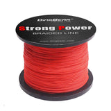 Dingbear 437Yd/400m 65LB/0.37mm Red Super Strong Pull Generic Braided Fishing Line Kite Line Woven Network Cable Cast Super Stre