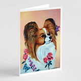 Papillon Rose Greeting Cards And Envelopes Pack Of 8
