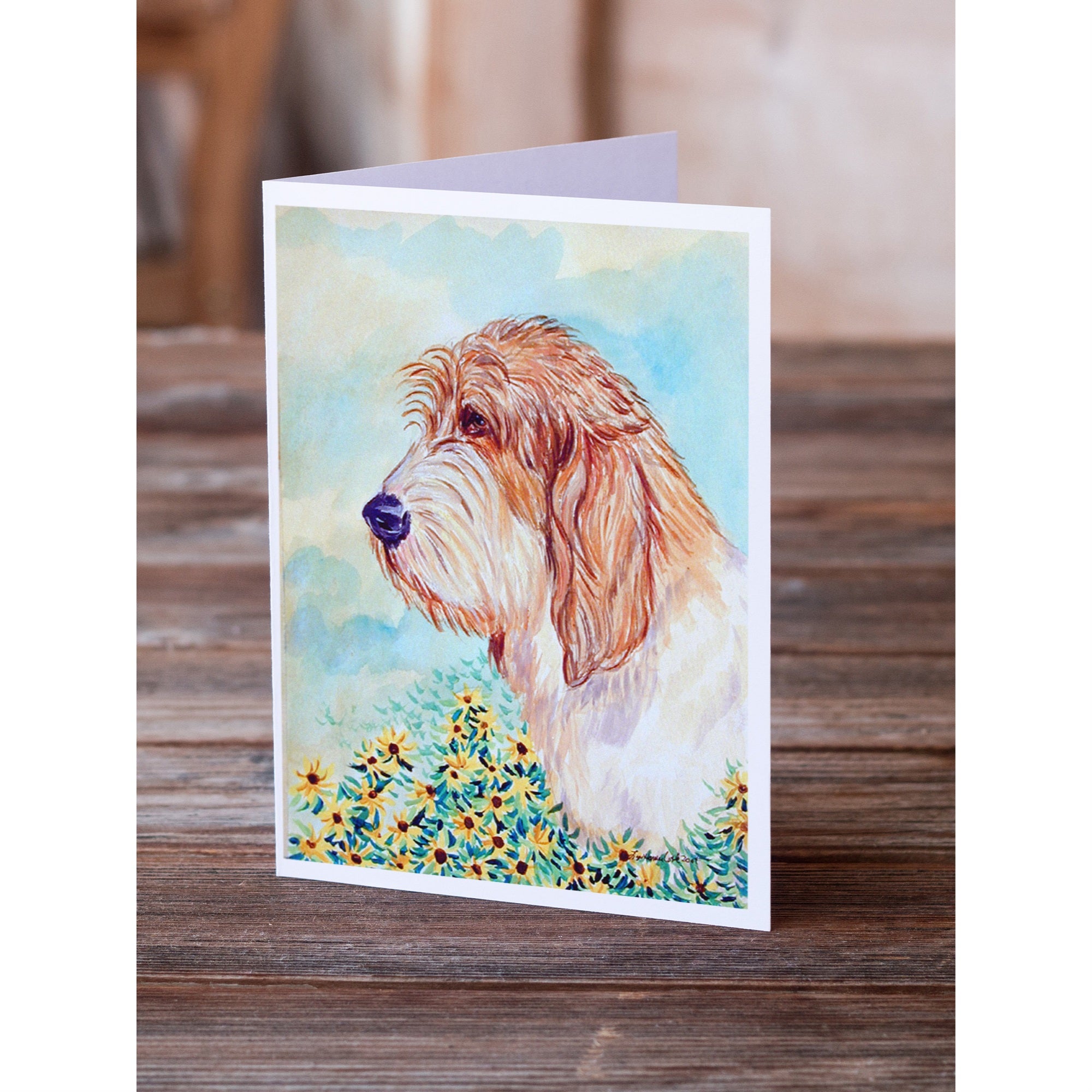 Petit Basset Griffon Vendeen Pbgv Greeting Cards And Envelopes Pack Of 8