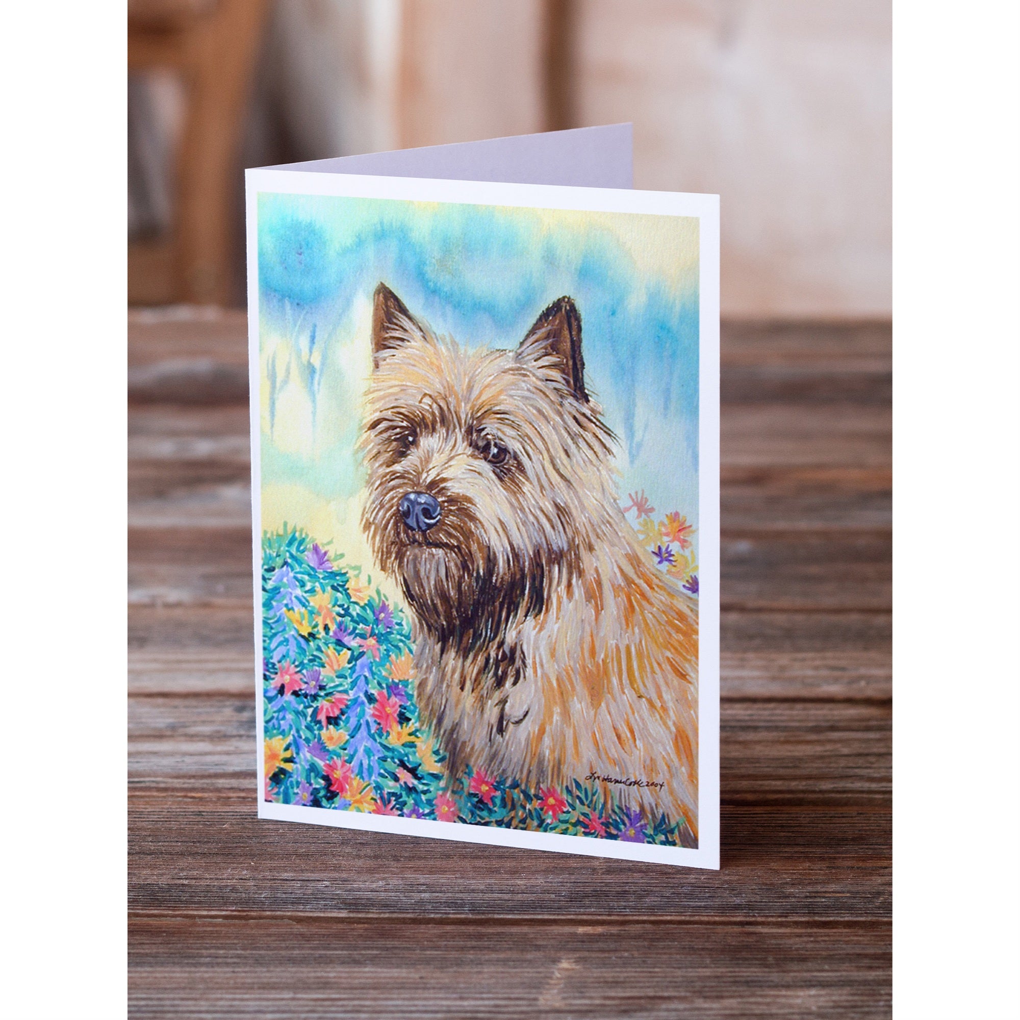 Cairn Terrier Greeting Cards And Envelopes Pack Of 8