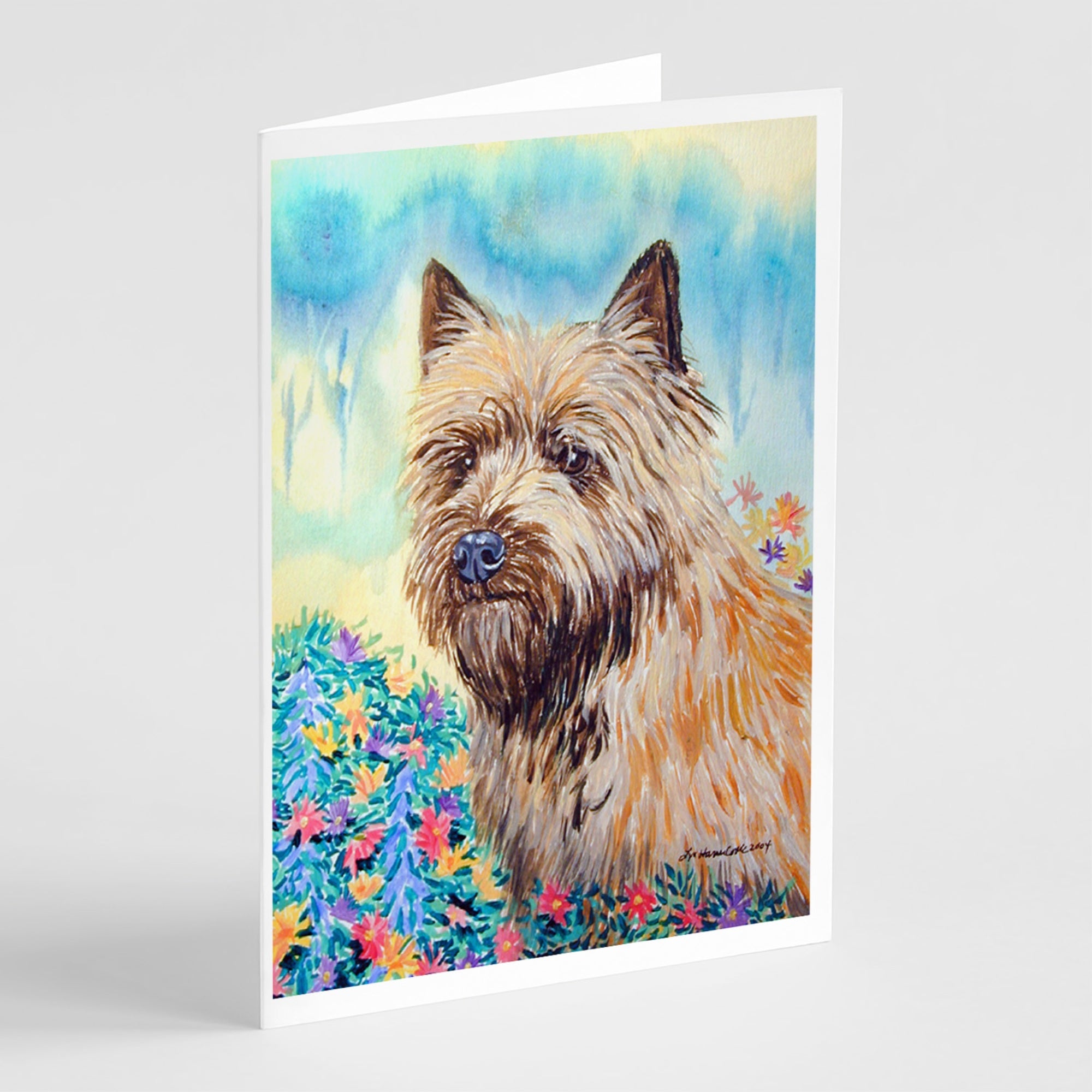 Cairn Terrier Greeting Cards And Envelopes Pack Of 8