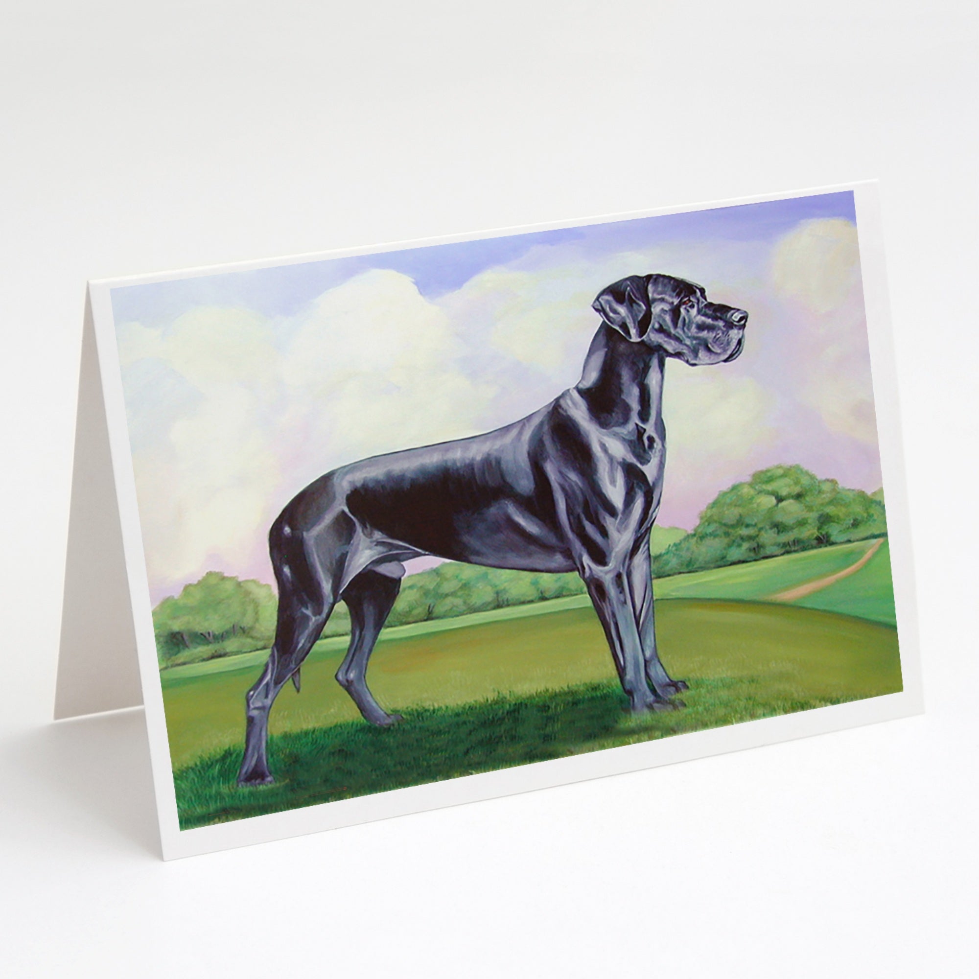 Great Dane Greeting Cards And Envelopes Pack Of 8