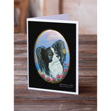Black And White Papillon Greeting Cards And Envelopes Pack Of 8