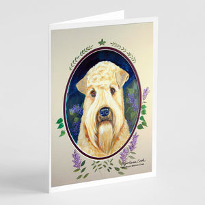 Wheaten Terrier Soft Coated Greeting Cards And Envelopes Pack Of 8