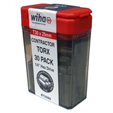 Wiha Torx Contractor Power Bit T30 x 25mm - Contractors 30 Pack