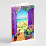 Pug Let'S Go Outside Greeting Cards And Envelopes Pack Of 8