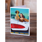 Great Dane With Mona Lisa Greeting Cards And Envelopes Pack Of 8